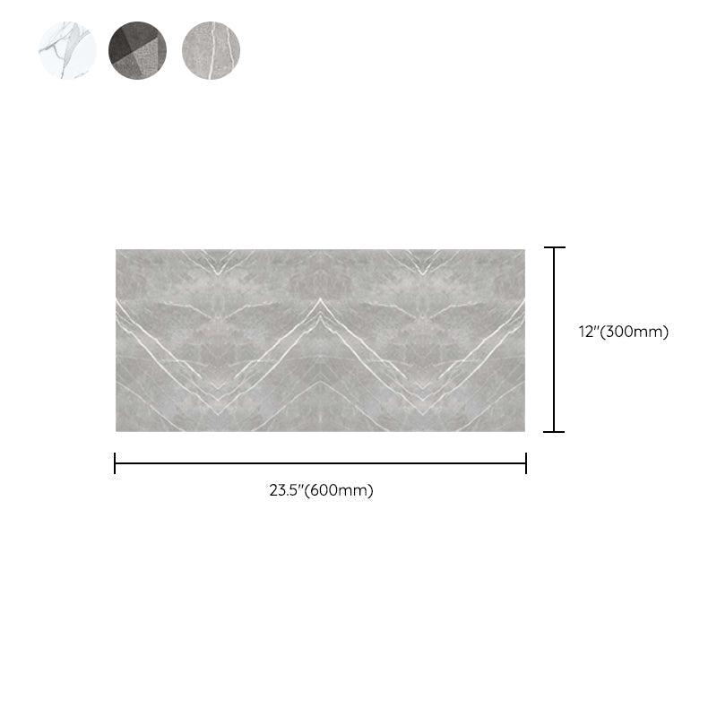Avtoit | Peel and Stick Vinyl Flooring High Gloss PVC Floor Covering with Square Edge