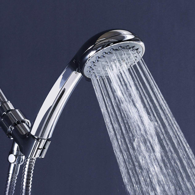 Avtoit | Round Handheld Showerhead in Silver Leak-Resistant Wall-Mounted Showerhead