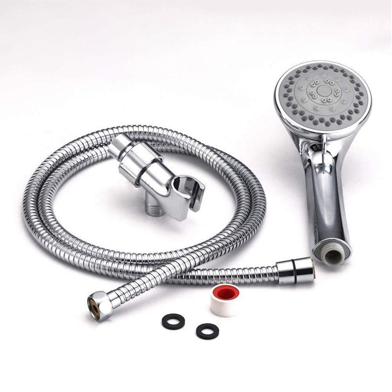 Avtoit | Round Handheld Showerhead in Silver Leak-Resistant Wall-Mounted Showerhead