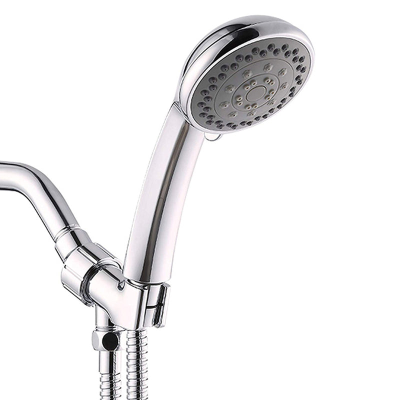 Avtoit | Round Handheld Showerhead in Silver Leak-Resistant Wall-Mounted Showerhead