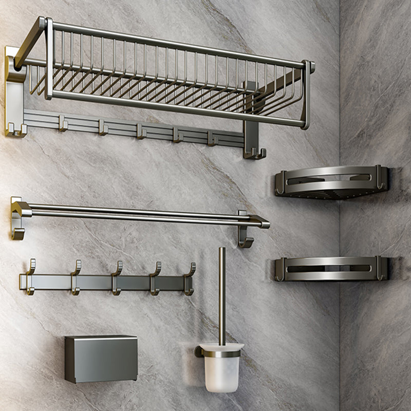 Avtoit | Modern Gray Bathroom Set Paper Holder Bathroom Shelf Bathroom Hardware Set