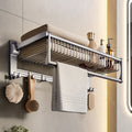 Avtoit | Modern Gray Bathroom Set Paper Holder Bathroom Shelf Bathroom Hardware Set