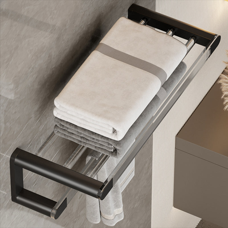 Avtoit | Black Bathroom Set Metallic & Acrylic Bathroom Accessories Set made of Stainless Steel Aluminium