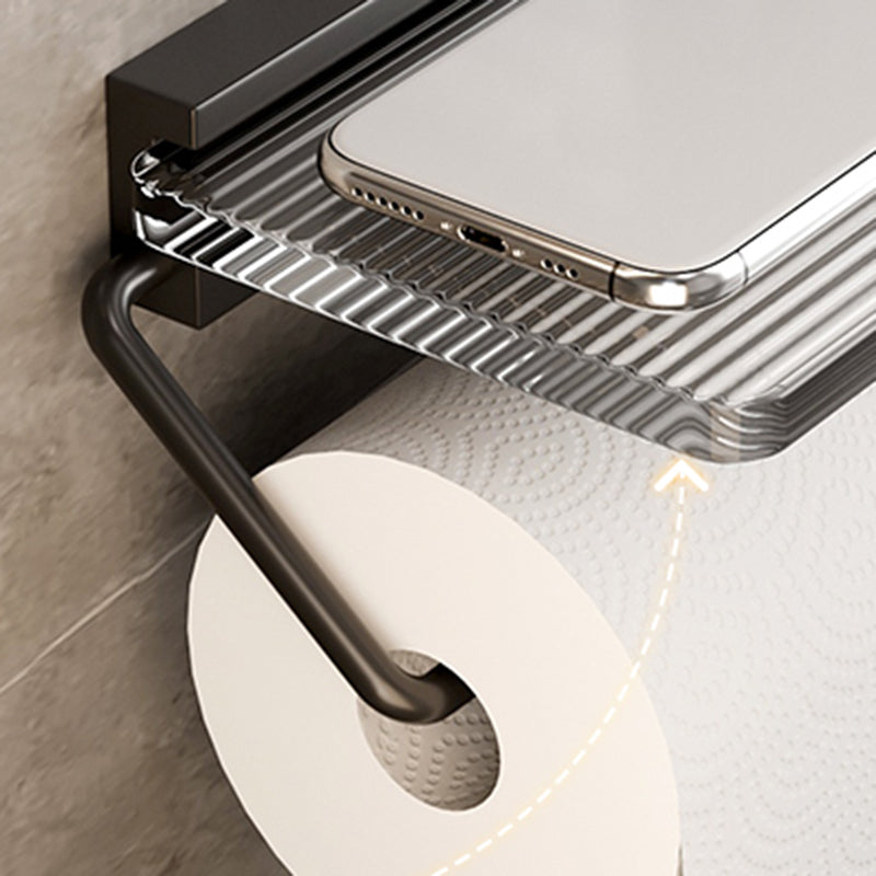 Avtoit | Black Bathroom Set Metallic & Acrylic Bathroom Accessories Set made of Stainless Steel Aluminium