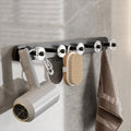 Avtoit | Black Bathroom Set Metallic & Acrylic Bathroom Accessories Set made of Stainless Steel Aluminium