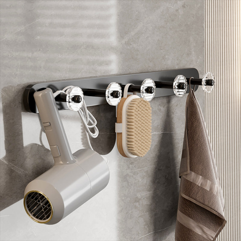 Avtoit | Black Bathroom Set Metallic & Acrylic Bathroom Accessories Set made of Stainless Steel Aluminium
