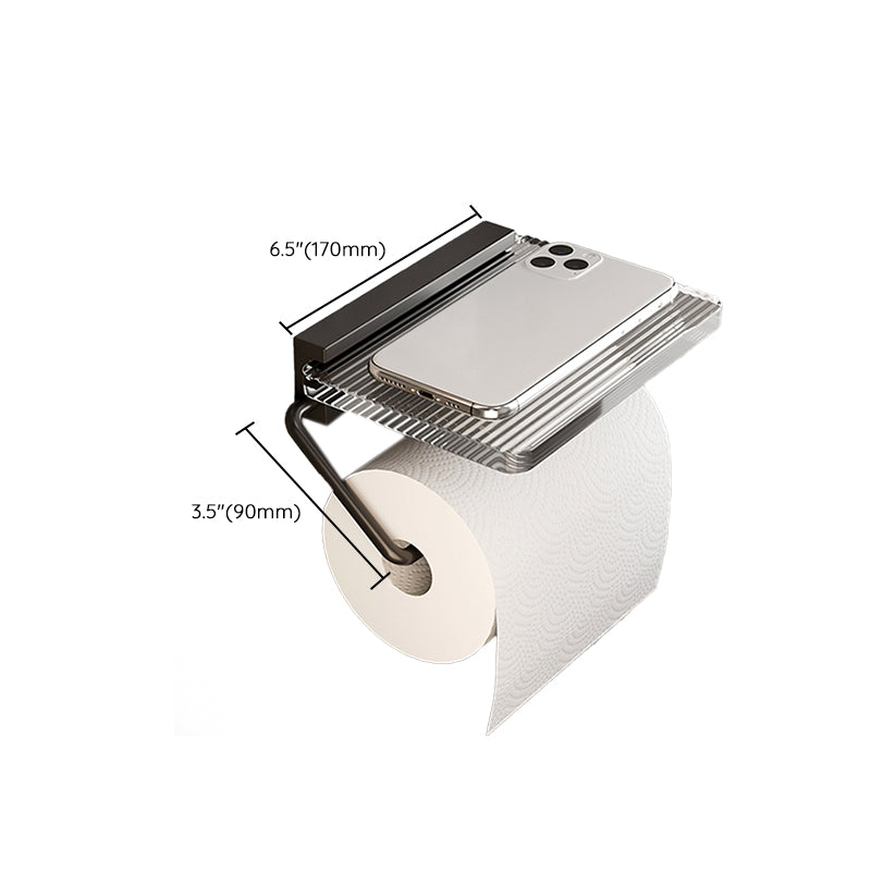 Avtoit | Black Bathroom Set Metallic & Acrylic Bathroom Accessories Set made of Stainless Steel Aluminium