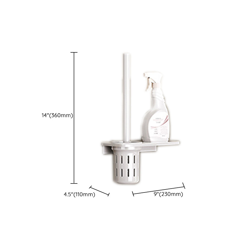 Avtoit | Contemporary bathroom accessory set made of matte stainless steel-aluminum with bathrobe hook/bath shelf