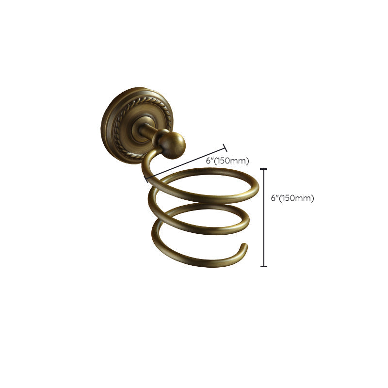 Avtoit | Worn Brass Traditional Bathroom Set with Bath Shelf/Paper Holder & Towel Bar