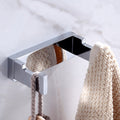Avtoit | Chrome brass modern bathroom accessory set with towel bar/ ring/ paper holder & bathrobe hook