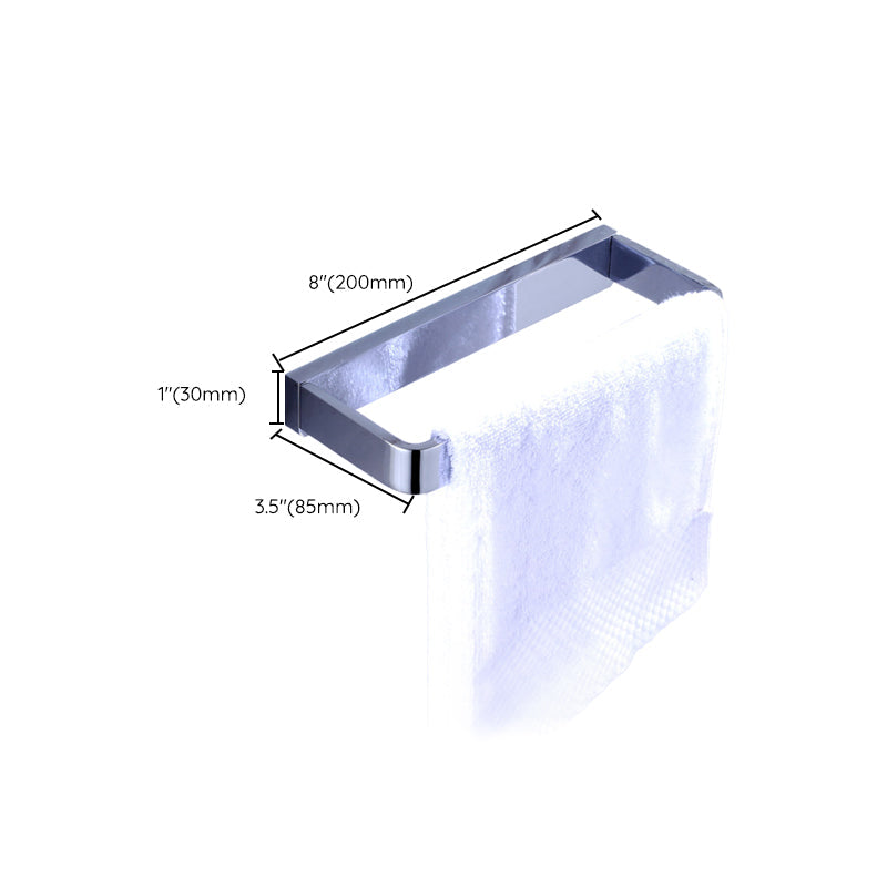 Avtoit | Chrome brass modern bathroom accessory set with towel bar/ ring/ paper holder & bathrobe hook