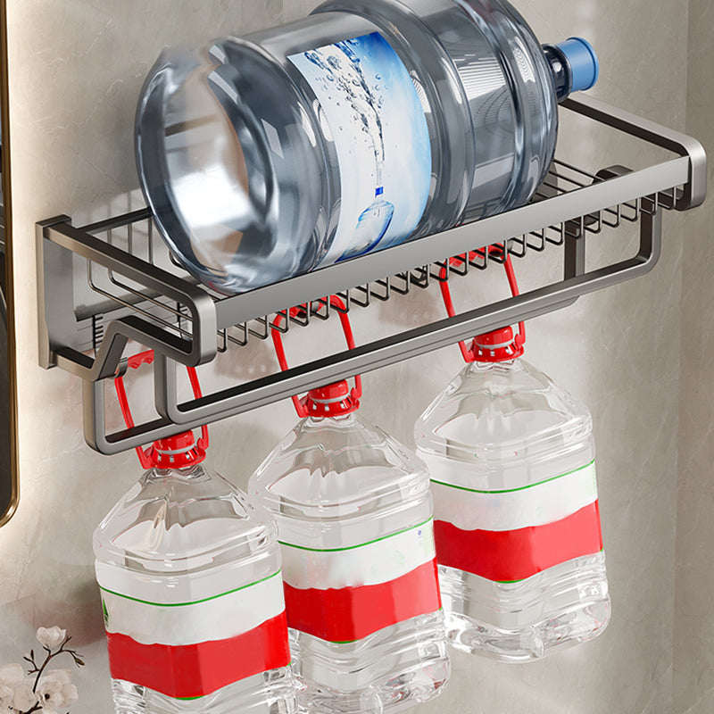 Avtoit | Contemporary bathroom accessory set made of matte stainless steel-aluminum with bathrobe hook/towel rail