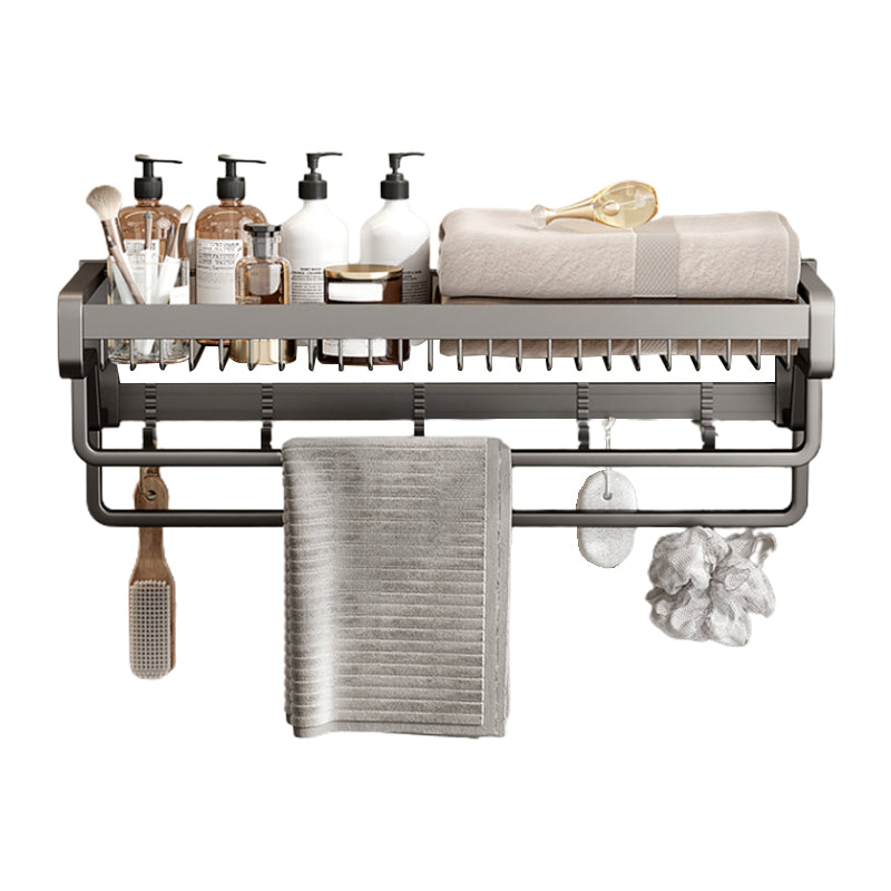 Avtoit | Contemporary bathroom accessory set made of matte stainless steel-aluminum with bathrobe hook/towel rail