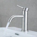 Avtoit | Stainless Steel Bathroom Faucet Chrome Lever Handle Sink Faucet with 1 Hole