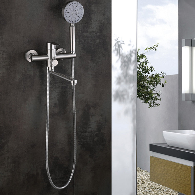 Avtoit | Wall-mounted metal bathtub filling low arch swivel bathtub mixer
