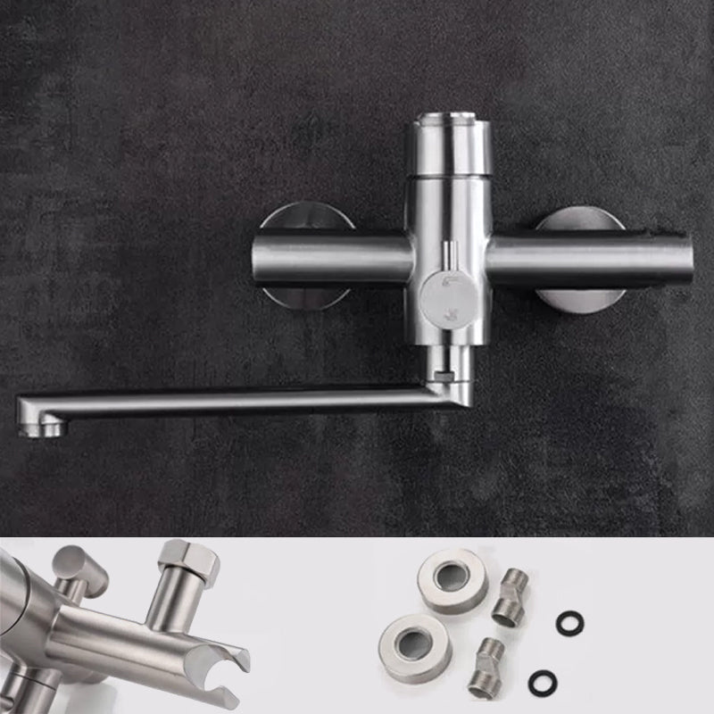 Avtoit | Wall-mounted metal bathtub filling low arch swivel bathtub mixer