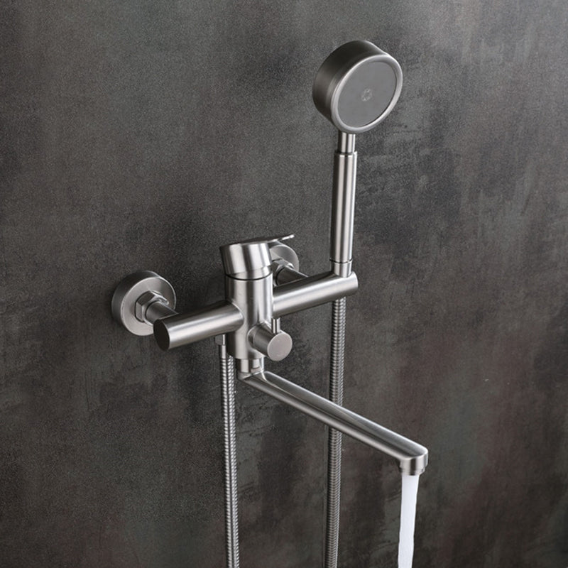 Avtoit | Wall-mounted metal bathtub filling low arch swivel bathtub mixer