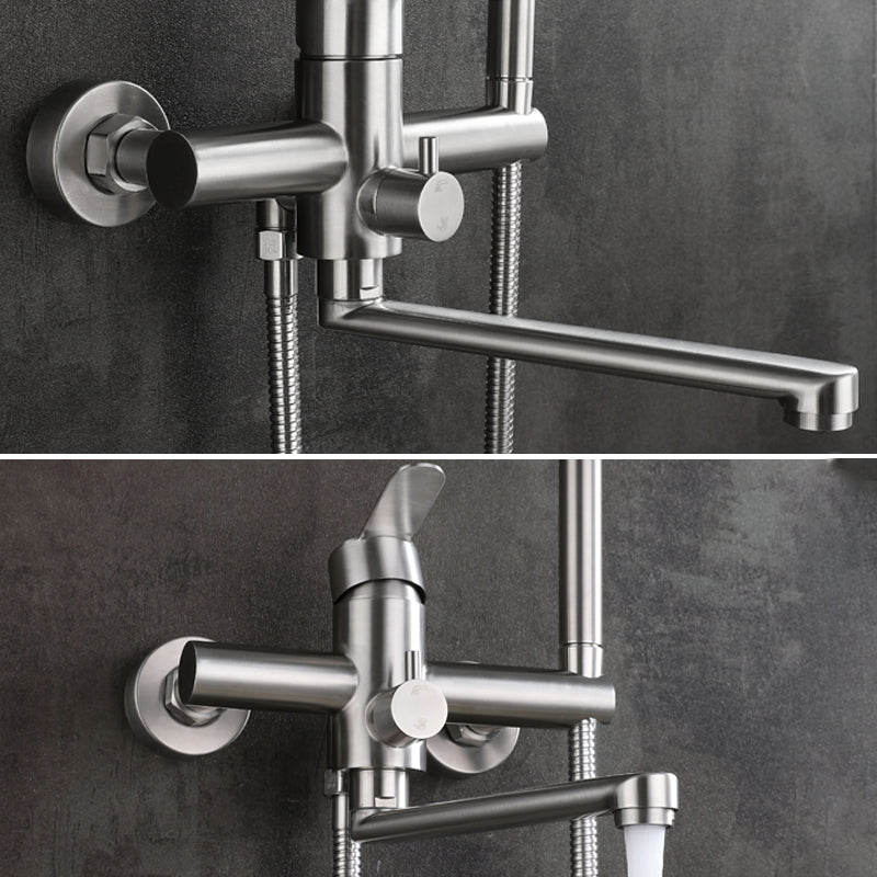 Avtoit | Wall-mounted metal bathtub filling low arch swivel bathtub mixer