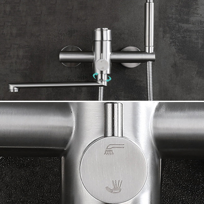 Avtoit | Wall-mounted metal bathtub filling low arch swivel bathtub mixer