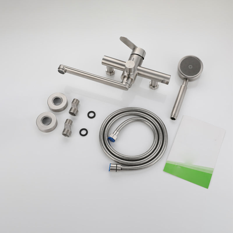 Avtoit | Wall-mounted metal bathtub filling low arch swivel bathtub mixer