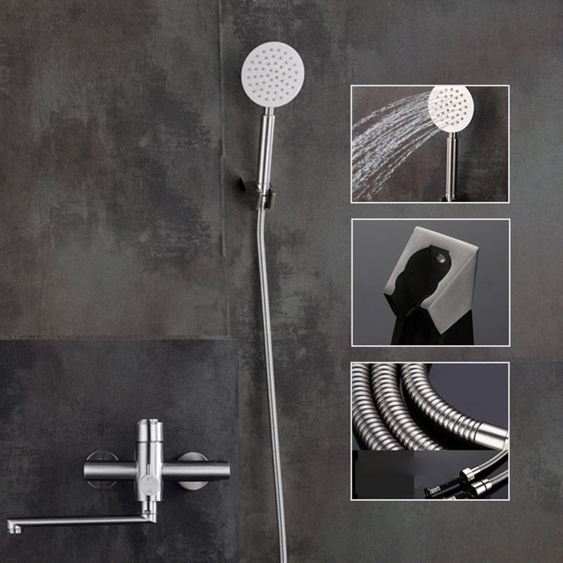 Avtoit | Wall-mounted metal bathtub filling low arch swivel bathtub mixer