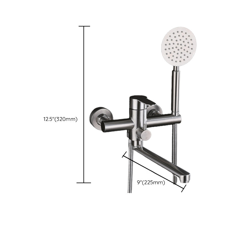 Avtoit | Wall-mounted metal bathtub filling low arch swivel bathtub mixer