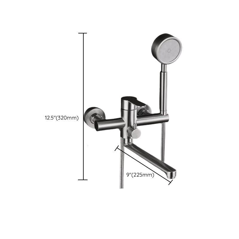 Avtoit | Wall-mounted metal bathtub filling low arch swivel bathtub mixer