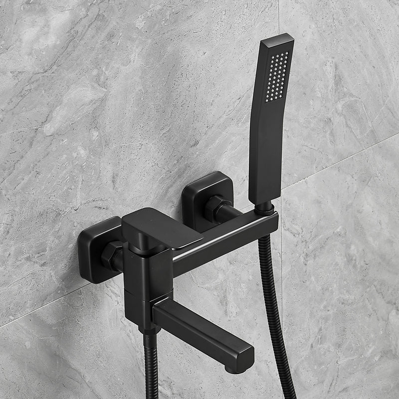 Avtoit | Wall-mounted metal bathtub faucet low arc swivel bathroom faucet