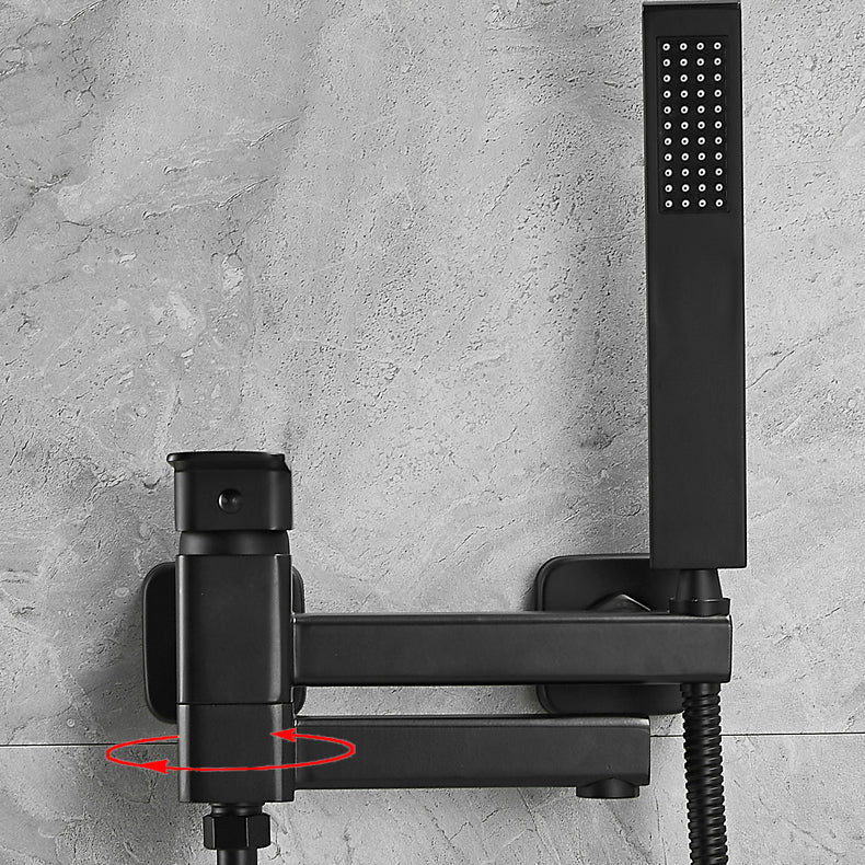 Avtoit | Wall-mounted metal bathtub faucet low arc swivel bathroom faucet