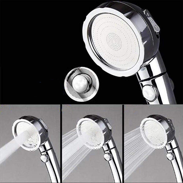 Avtoit | Contemporary Hand Shower Head Silver 3-Spray Pattern Wall Mounted Shower Head