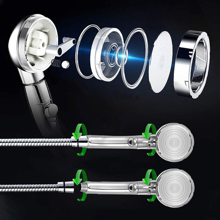 Avtoit | Contemporary Hand Shower Head Silver 3-Spray Pattern Wall Mounted Shower Head