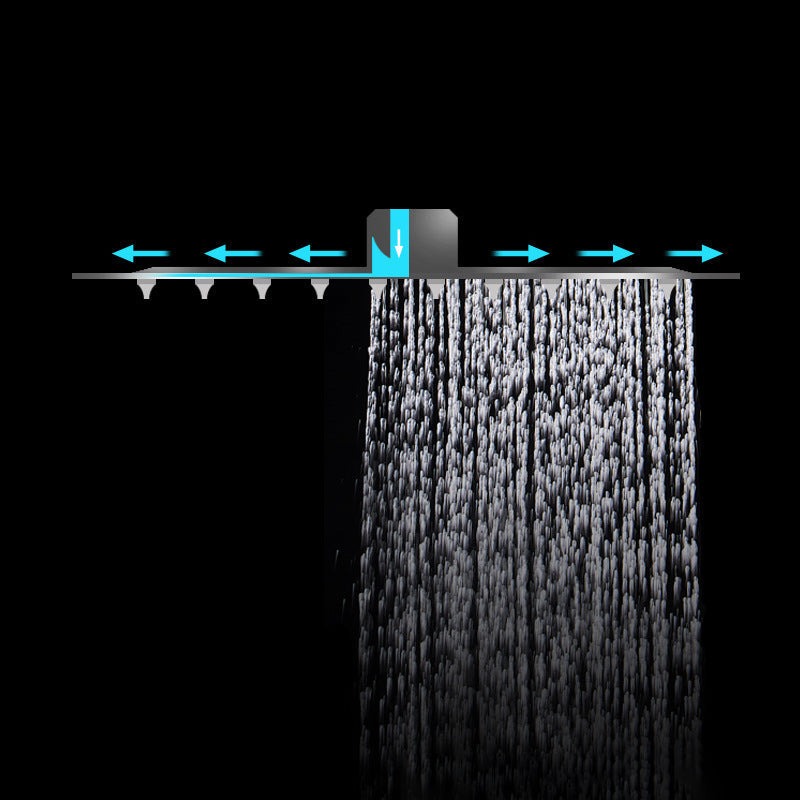 Avtoit | Stainless Steel Fixed Shower Head in Silver H2Okinetic Technology Shower Head