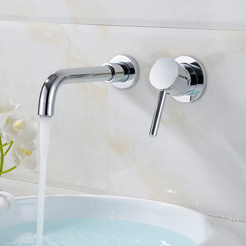 Avtoit | Industrial Wall-Mounted Bathroom Faucet 2-Hole Swivel Spout Basin Faucet