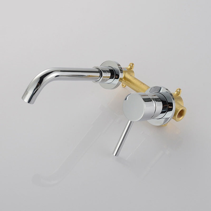 Avtoit | Industrial Wall-Mounted Bathroom Faucet 2-Hole Swivel Spout Basin Faucet