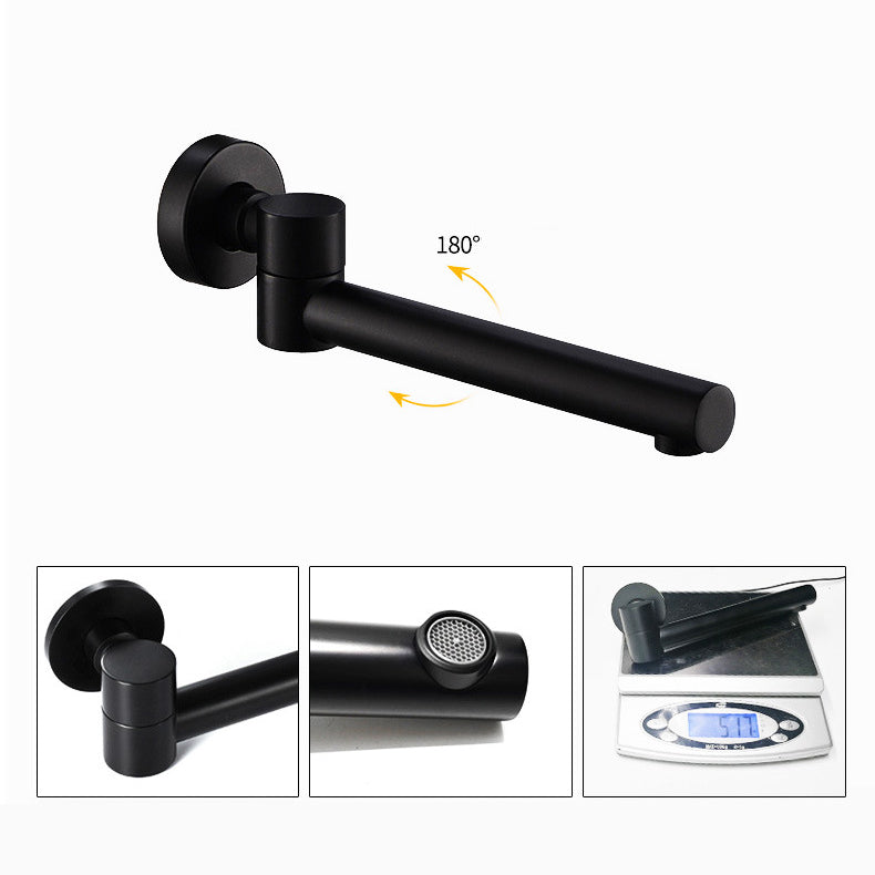 Avtoit | Industrial Wall-Mounted Bathroom Faucet 2-Hole Swivel Spout Basin Faucet