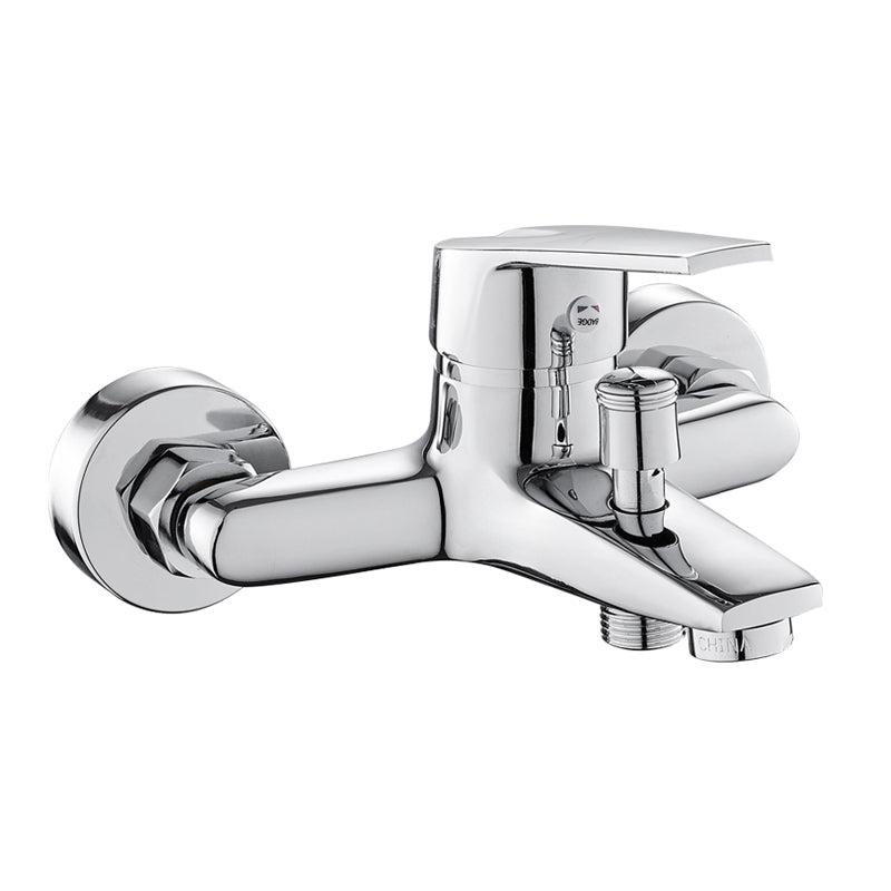 Avtoit | Contemporary Wall-Mounted Bathroom Faucet Lever Handles 2-Hole Faucet Brass Faucet