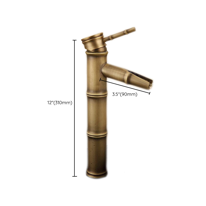 Avtoit | Farmhouse Brass Bathroom Faucet With Lever Handle Single Hole Sink Faucet
