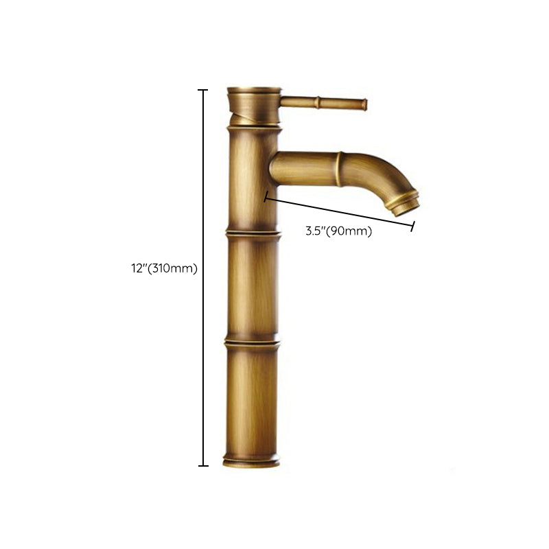Avtoit | Farmhouse Brass Bathroom Faucet With Lever Handle Single Hole Sink Faucet