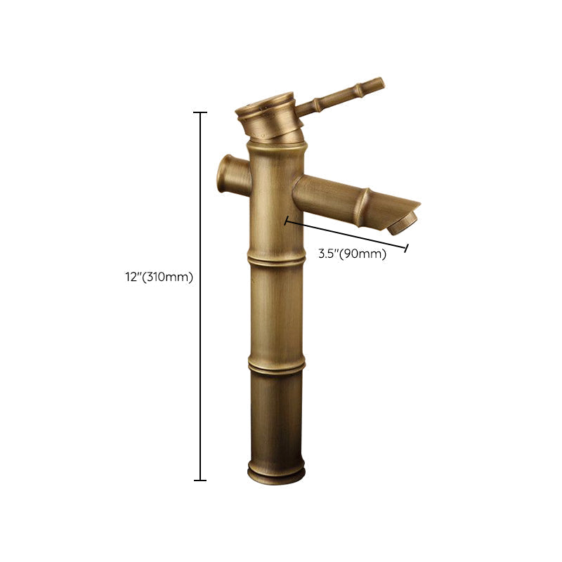 Avtoit | Farmhouse Brass Bathroom Faucet With Lever Handle Single Hole Sink Faucet