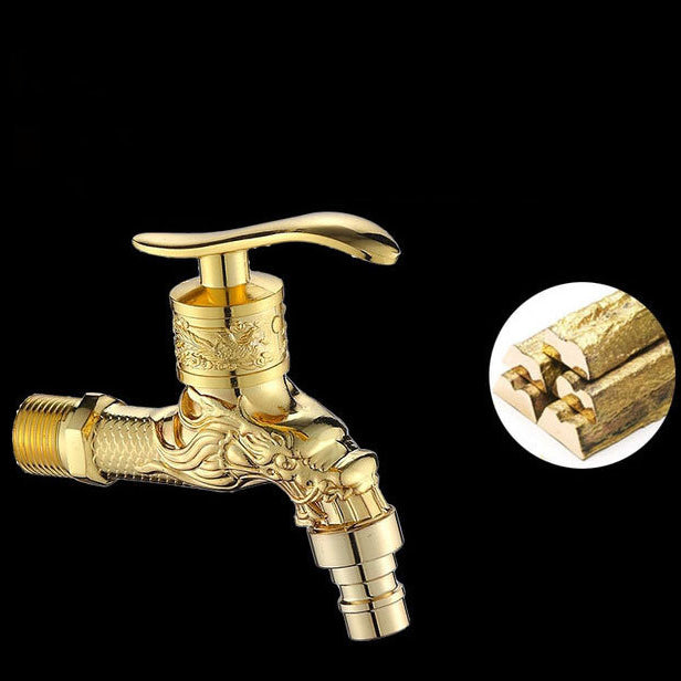 Avtoit | Vintage Classic Basin Mixer Zinc Single Lever Dragon Engraving Wall Mounted Tap