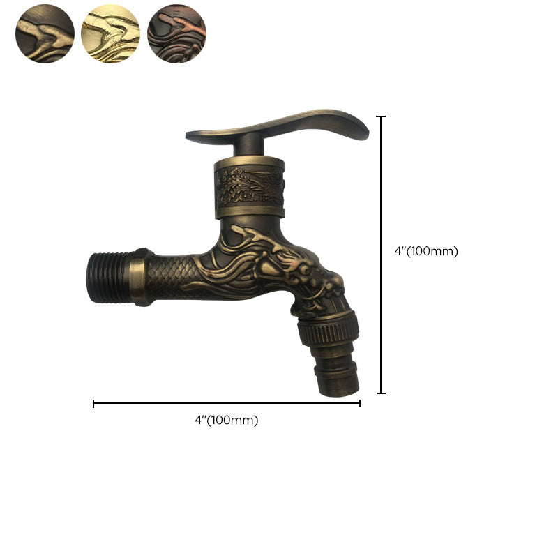 Avtoit | Vintage Classic Basin Mixer Zinc Single Lever Dragon Engraving Wall Mounted Tap
