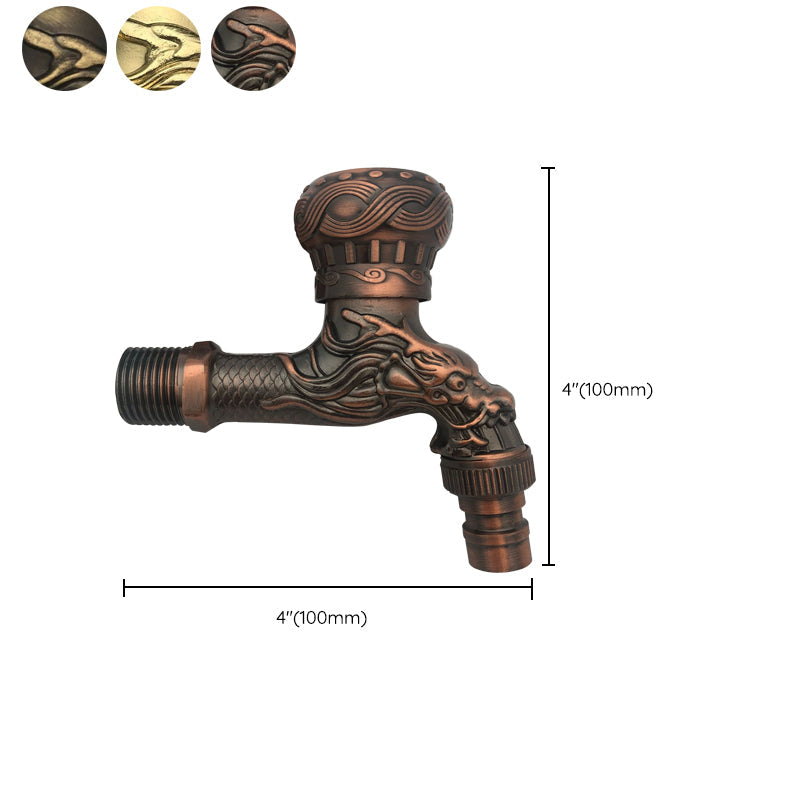 Avtoit | Vintage Classic Basin Mixer Zinc Single Lever Dragon Engraving Wall Mounted Tap