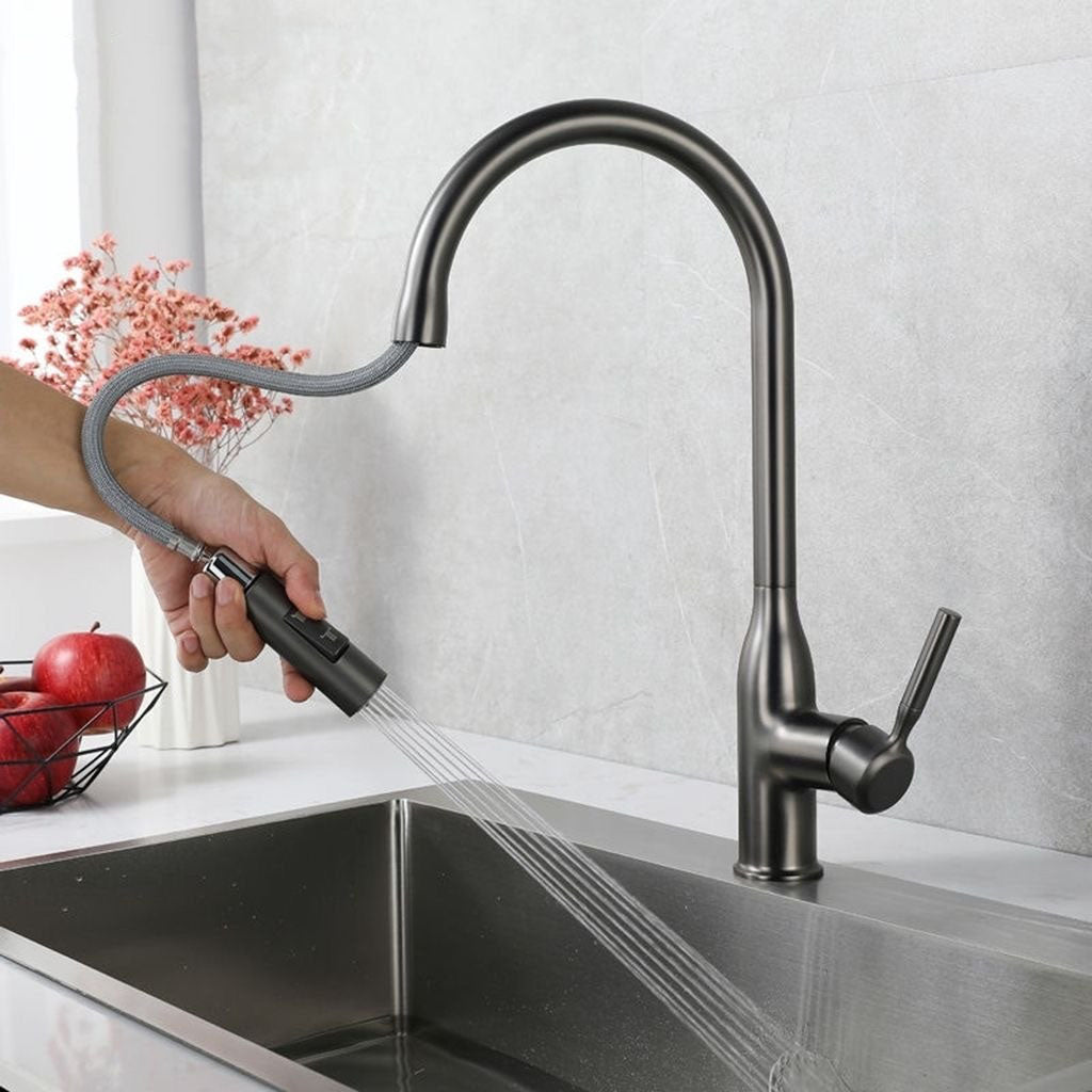 Avtoit | Modern Pull-down Water Filler Single Handle High Arc Kitchen Faucet