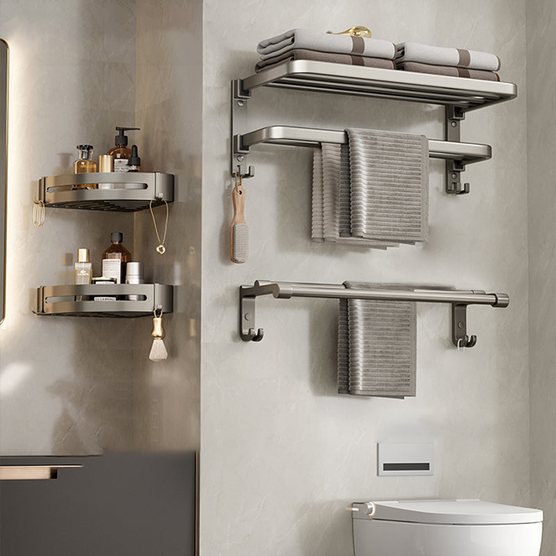 Avtoit | Modern Stainless Steel Bathroom Shelf Bathroom Accessories Set Towel Holder Bathroom Set