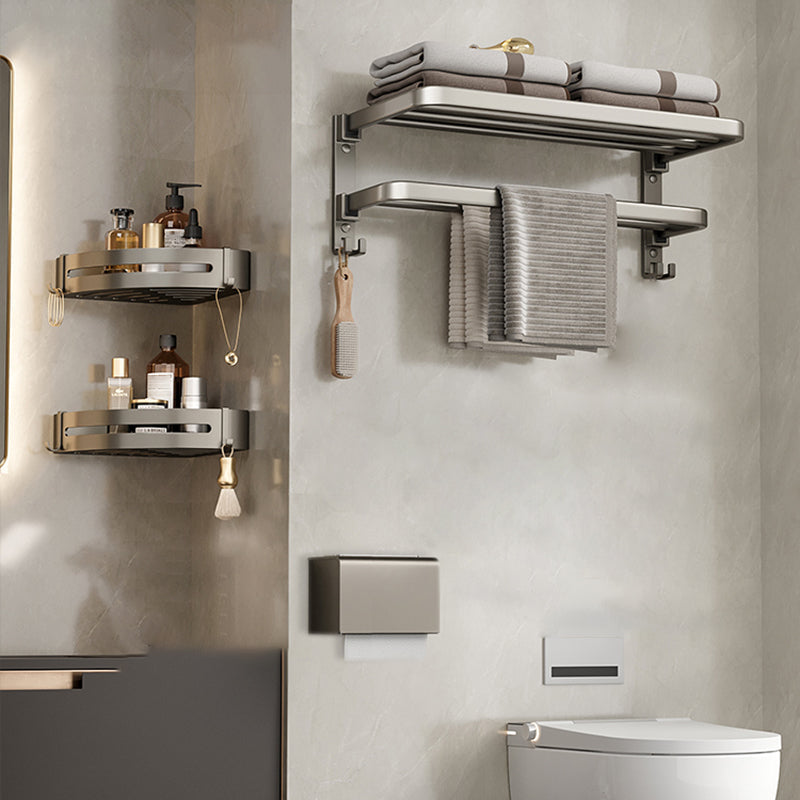 Avtoit | Modern Stainless Steel Bathroom Shelf Bathroom Accessories Set Towel Holder Bathroom Set