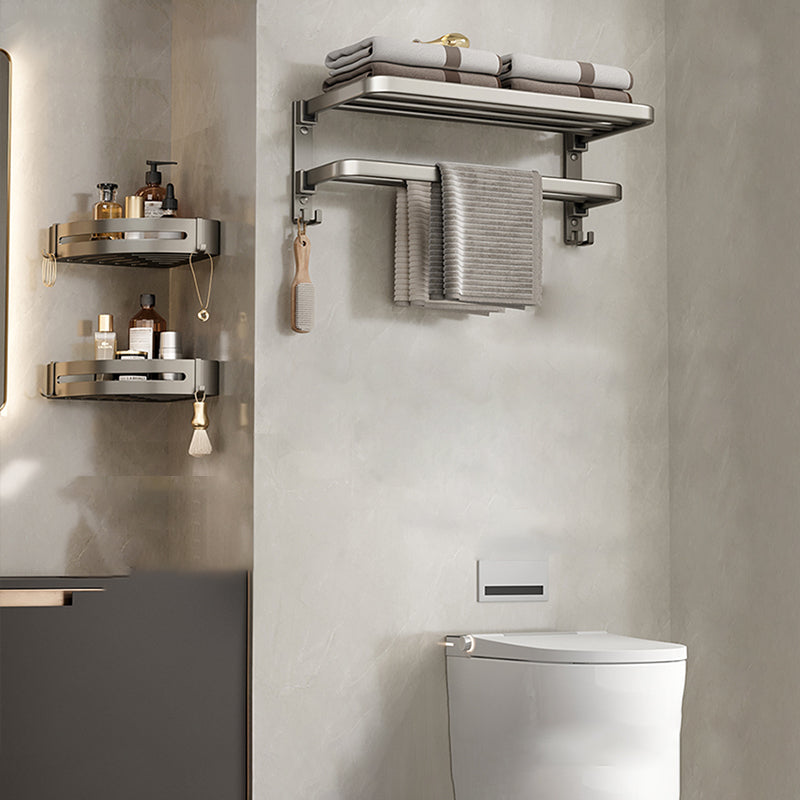 Avtoit | Modern Stainless Steel Bathroom Shelf Bathroom Accessories Set Towel Holder Bathroom Set