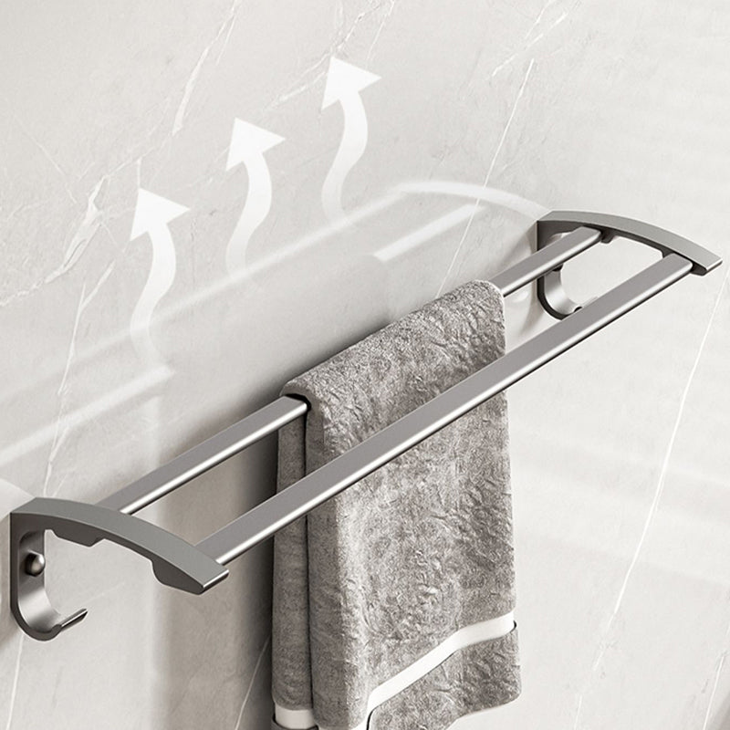 Avtoit | Modern Bathroom Accessories Set Gray Towel Bar Bathroom Shelf Bathroom Hardware