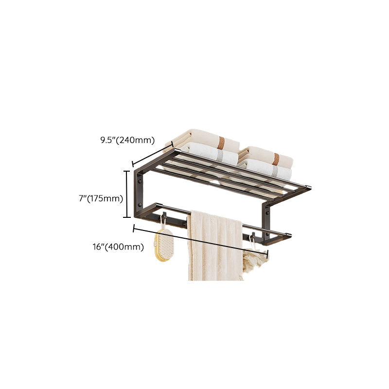 Avtoit | Modern Bathroom Accessories Set Gray Towel Bar Bathroom Shelf Bathroom Hardware