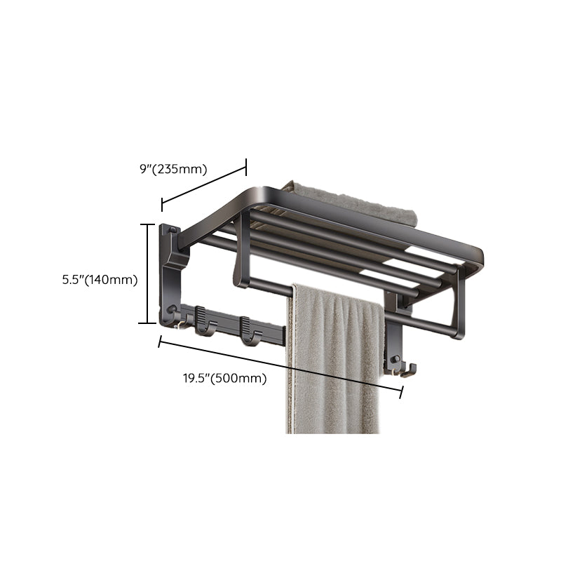 Avtoit | Modern Bathroom Accessories Set Gray Towel Bar Bathroom Shelf Bathroom Hardware