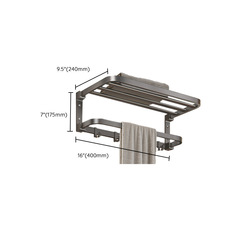 Avtoit | Modern Bathroom Accessories Set Gray Towel Bar Bathroom Shelf Bathroom Hardware